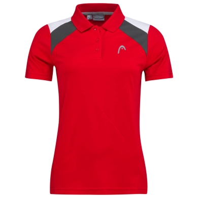 Head Tennis Polo Club 22 Tech (Moisture Transfer Microfiber Technology) red ladies